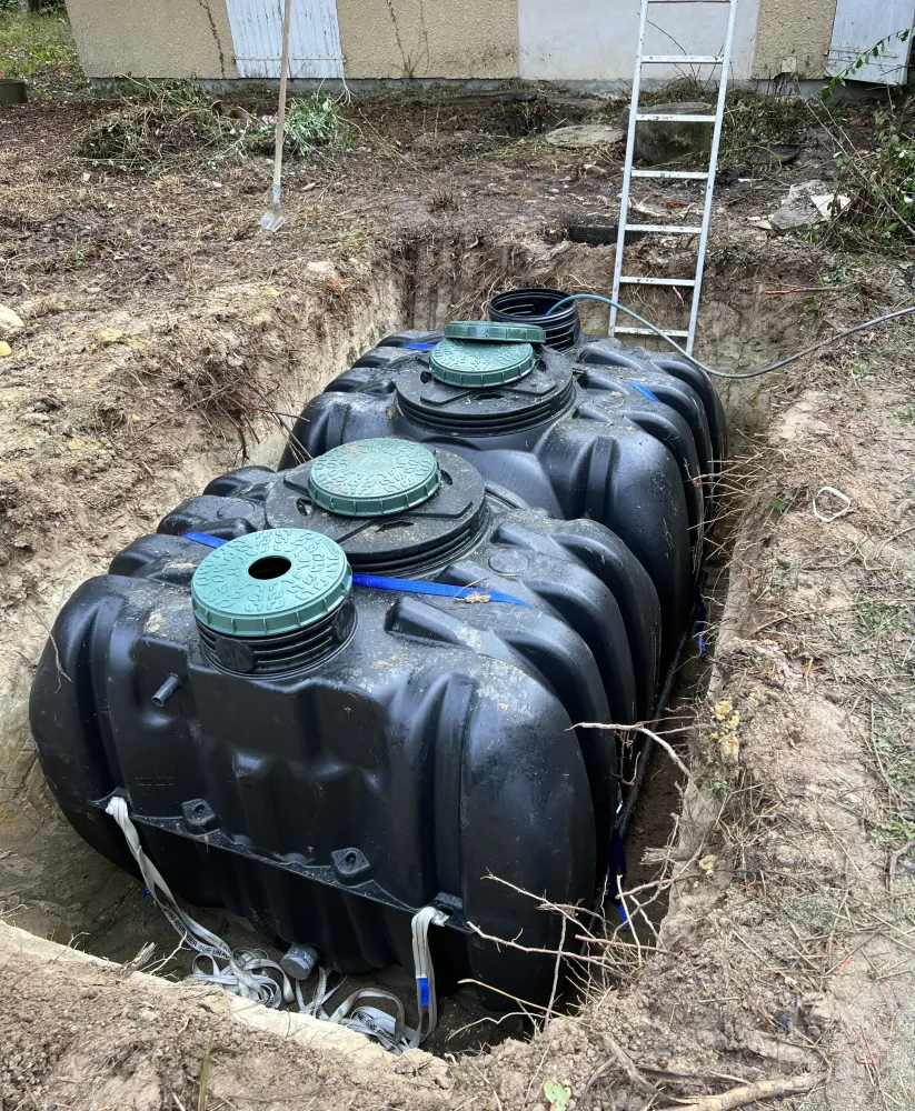 Travaux assainissement près de Saint-Sever