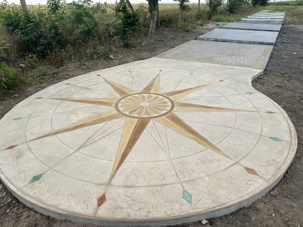 Béton imprimé près de Saint-Sever
